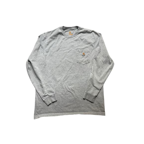 Carhartt Men's Grey‎ Long Sleeve Classic Fit T-Shirt size Large - Picture 1 of 2